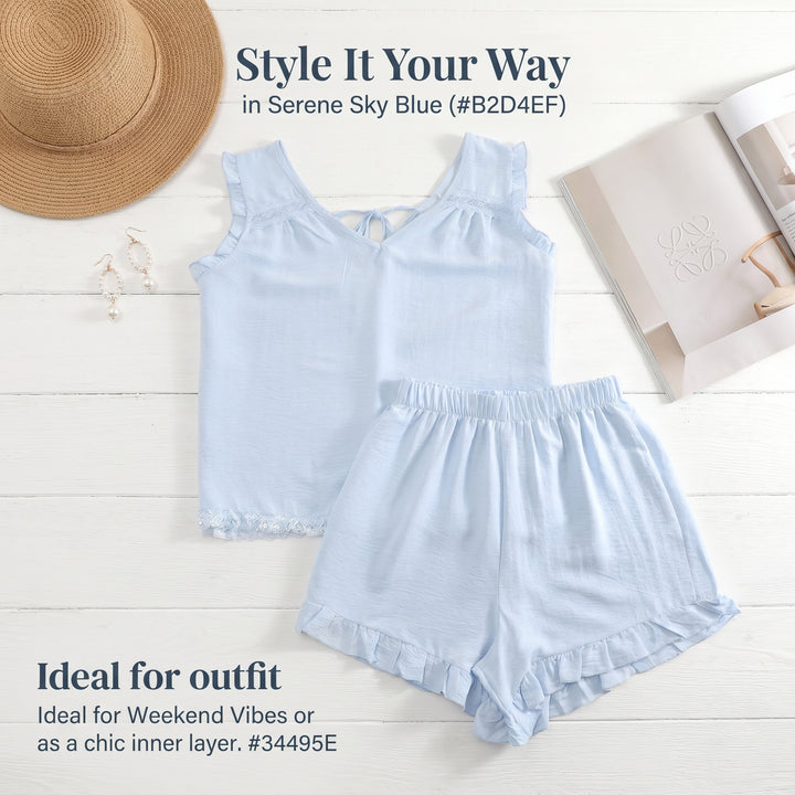 Women's 2-Piece Ultra Soft Plush Fleece Short-Sleeve Pajama Set - Winter Warm, Aesthetic Teddy-Style Matching Lounge Sleepwear, Cute Cloud Coral Heart Essential Home Outfit