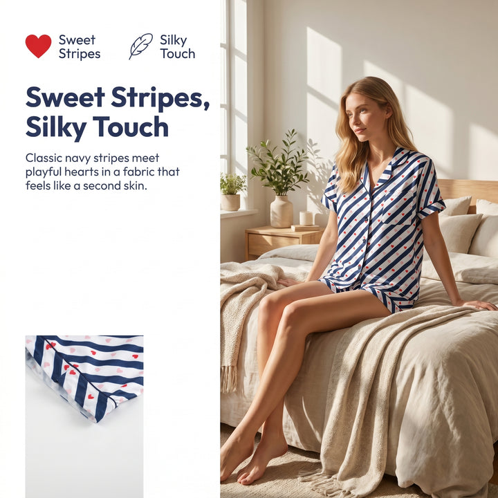 Women's 2-Piece Aesthetic Minimalist Matching Waffle Knit Loungewear Set, Cute Bear Embroidery Nightwear, Soft Texture Button-Down PJs & Relaxed-Fit Jogger Pants for Winter Home Use