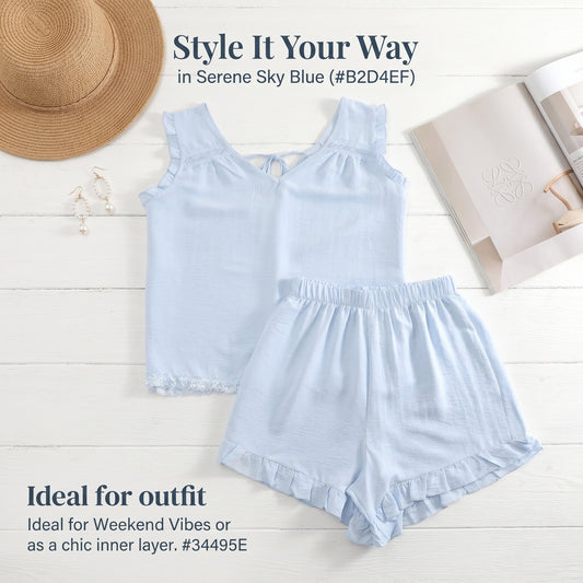 Women's 2-Piece Ultra Soft Plush Fleece Short-Sleeve Pajama Set - Winter Warm, Aesthetic Teddy-Style Matching Lounge Sleepwear, Cute Cloud Coral Heart Essential Home Outfit
